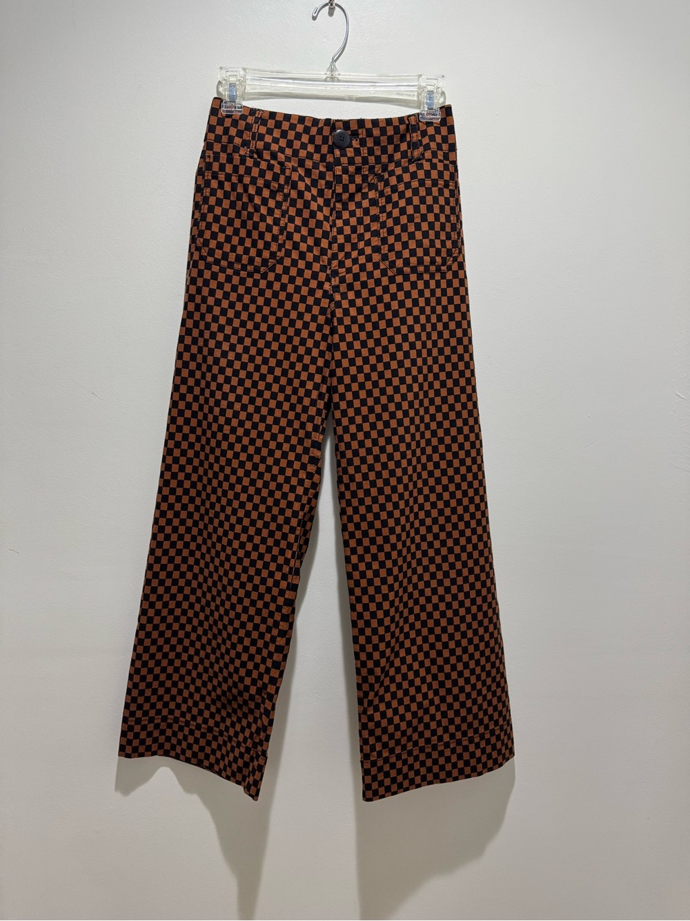 Maeve Anthropologie The Colette Checkered Pants Size 26